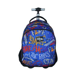 Nahrbtnik trolley na kolesih KAOS 2 V 1 WHAT'S UP GRAFITI