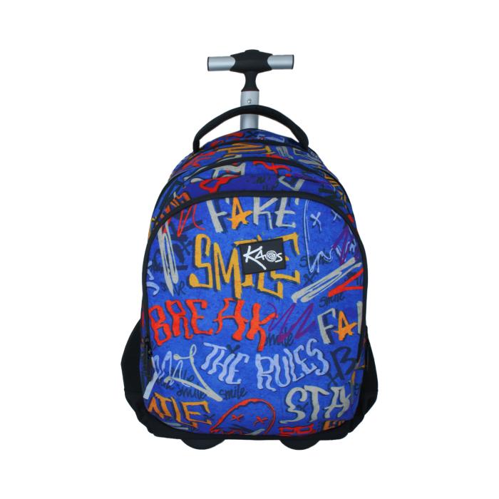 Nahrbtnik trolley na kolesih KAOS 2 V 1 WHAT'S UP GRAFITI