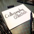 Marker permanentni vodoodporni črn PIN UNI CALIGRAPHY set 5/1 72746