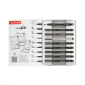 Marker permanentni vodoodporni PIN FINE LINE UNI LETTERING set 8/1 74021