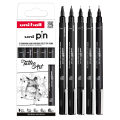 Marker permanentni vodoodporni črn PIN UNI TATTOO ART set 5/1 72752
