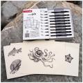 Marker permanentni vodoodporni PIN FINE LINE UNI URBAN DOTWORK STARTER KIT set 8/1 76268