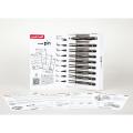 Marker permanentni vodoodporni PIN FINE LINE UNI URBAN DOTWORK STARTER KIT set 8/1 76268