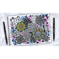 Marker permanentni vodoodporni PIN FINE LINE UNI ZEN DOODLING M5-228 set 8/1  79413