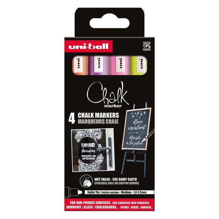 Marker kreda CHALK UNI PWE-5M set 4/1 72756