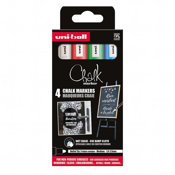 Marker kreda CHALK UNI PWE-5M set 4/1 72755