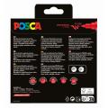 Marker flomastri akrilni POSCA BRUSH UNI PC-5BR osnovne barve set 8/1 76276