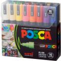 Marker flomastri akrilni POSCA UNI PC-5M osnovne barve set 16/1 70296