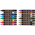 Marker flomastri akrilni POSCA UNI PC-5M osnovne barve set 16/1 70296