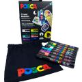 Marker flomastri akrilni z vrečko POSCA UNI PC-5M LIMITED EDITION set 8/1 63540 73460
