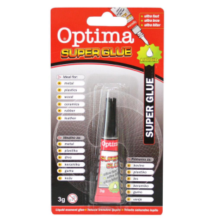 Sekundno lepilo univerzalno 3 g OPTIMA SUPER GLUE 36221
