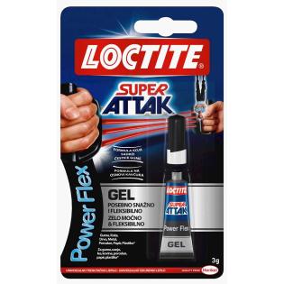 Univerzalno sekundno lepilo 3 g LOCTITE SUPER ATTAK POWER FLEX GEL