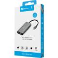 USB razdelilec priključna postaja 46V USB-A, HDMI, LAN, 100W  SANDBERG HUB USB-C Dock 5v1 SB13618