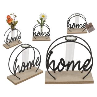 Vaza dekorativna kovinska HOME 13x5x13,5 cm 144397