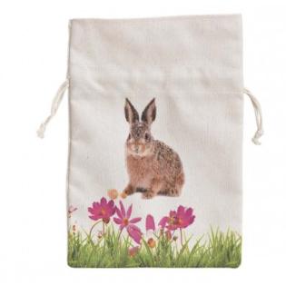 Vrečka tekstilna na poteg zajček 13x19 cm SPRING BUNNY G. WURM