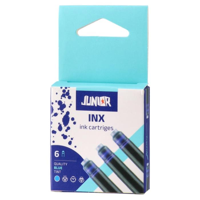 Vložki pumpice bombice za nalivno pero modri JUNIOR INX set 6/1 131260