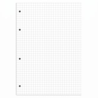 Vložni listi A4 beli mali karo 5x5 mm 100 listov