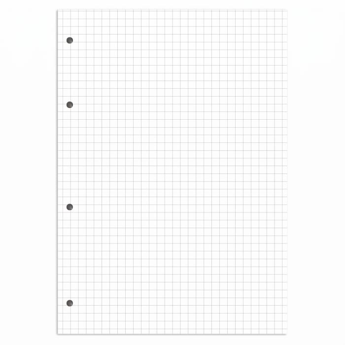 Vložni listi A4 beli mali karo 5x5 mm 100 listov