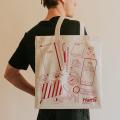 Vrečka nakupovalna bombažna natur HARTIS TOTE BAG 140 GSM