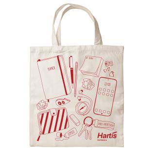 Vrečka nakupovalna bombažna natur HARTIS TOTE BAG 140 GSM
