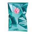 Vrečka celofan metalni videz mix 25x40 cm METAL NIJI 61196