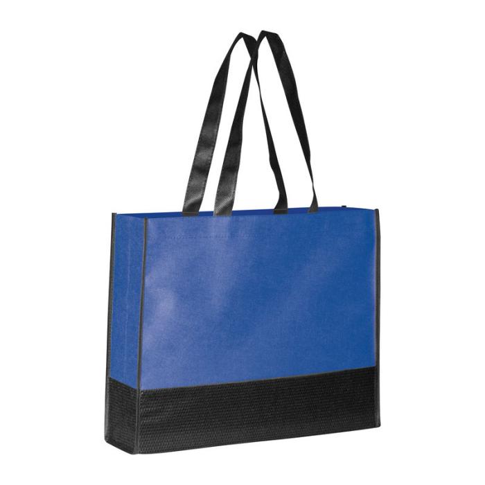 Vrečka nakupovalna 37&times;10,8&times;30,2 cm modra NON-WOVEN 6009404
