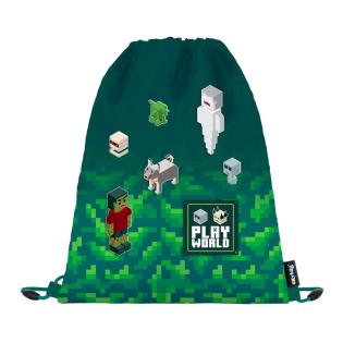 Vrečka za copate ali &scaron;portno opremo OXYBAG PLAYWORLD MINECRAFT 8-50726