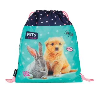 Nahrbtnik vrečka za copate OXYBAG ZAJČEK IN KUŽEK PETS ŽIVALI 8-50323