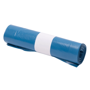 Vrečke za smeti s trakom za zapiranje 50 L 55x60 cm modre set 10/1