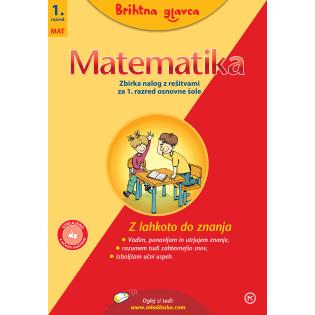 Brihtna glavca MATEMATIKA zbirka nalog z re&scaron;itvami za matematiko v osnovni &scaron;oli