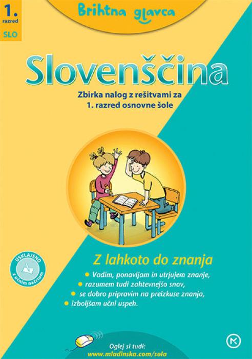 Brihtna glavca SLOVEN&Scaron;ČINA zbirka nalog z re&scaron;itvami za sloven&scaron;čino v osnovni &scaron;oli