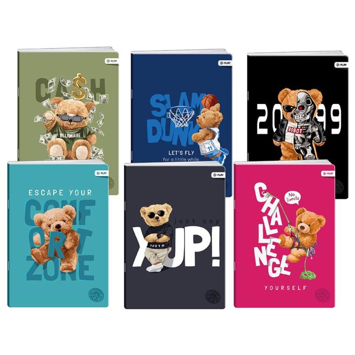 Zvezek A4 brezčrtni 40 listni 80 g PLAY RALPH LAUREN TEDDY BEAR 189953