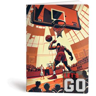 Zvezek A4 črtni 9 mm z robom 52 listni 80 g BASKETBALL KO&Scaron;ARKA
