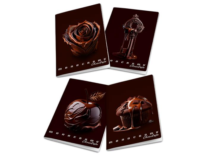 Zvezek A4 črtni 38 listni 100g MONOCROMO CHOCOLATE ČOKOLADA 02333670C