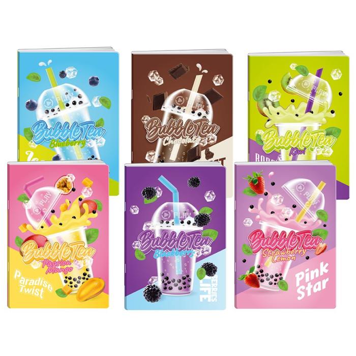 Zvezek A4 črtni 50 listni 75 g PLAY BUBBLE TEA PASTEL 189085