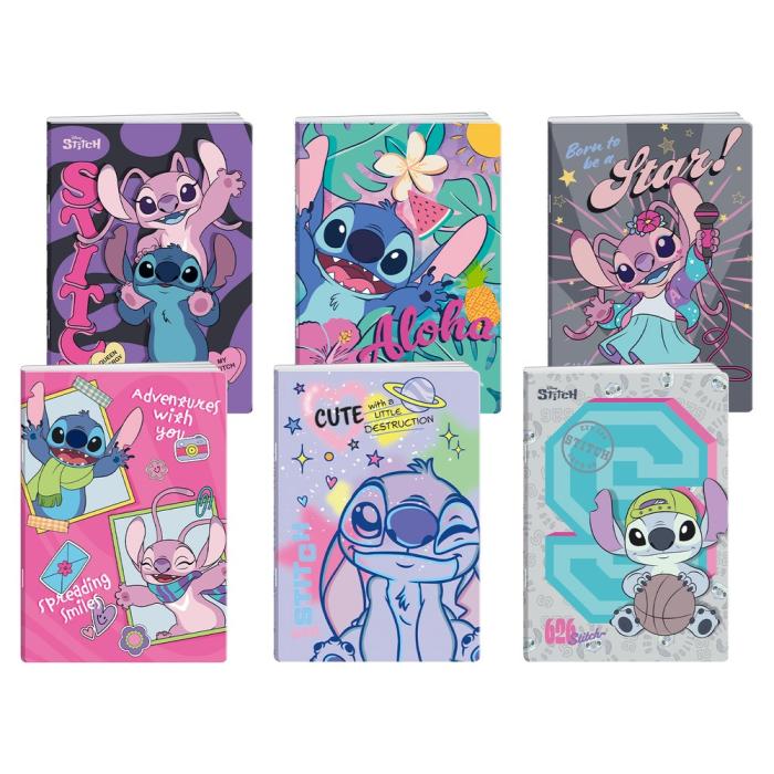 Zvezek A4 črtni 50 listni 80 g STITCH DISNEY 325231/325059