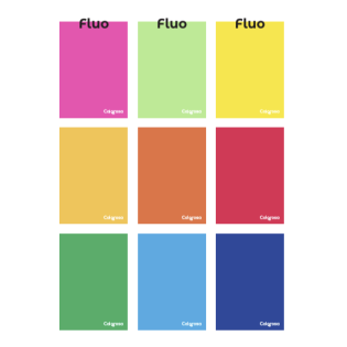 Zvezek A4 črtni 40 listni 80 g COLOROSA 3 FLUO ONE COLOR 36A4C