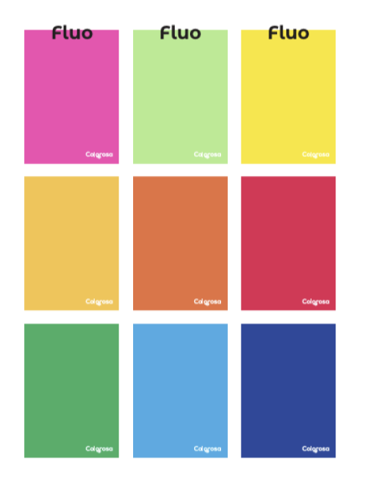 Zvezek A4 črtni 40 listni 80 g COLOROSA 3 FLUO ONE COLOR 36A4C