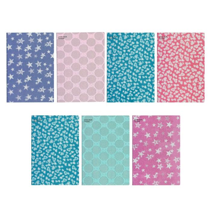 Zvezek A4 črtni 96 listni SEVEN SPARKLE MAXI 96/100 50D802627-C