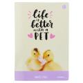Zvezek A4 črtni 38 listni 100 g LOVELY PAWS ŽIVALI MLADIČKI 9284
