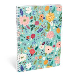 Zvezek A4 &scaron;piralni črtni CORNELL FLOWER SPRING LIZZY CARD 20775