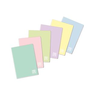 Zvezek A4 mali karo 5x5 mm 42 listni 80 g ONE COLOR PASTEL 6579