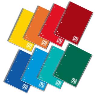 Zvezek A4 brezčrtni &scaron;piralni perforirani listi 80 g ONE COLOR 6820
