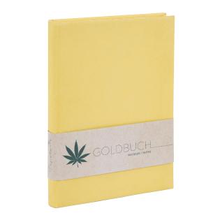 Rokovnik zvezek A5 brezčrtni 200 listni trde platnice rumen 15x22 cm GOLDBUCH