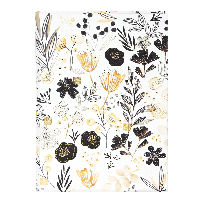 Zvezek brezčrtni skicirka A5 trde platnice 200 listni 15x22 cm GOLDBUCH BOTANICALS FLOWERS 64 547