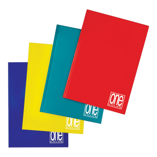 Zvezek A5 trde platnice črtni 60g 144 listni enobarvni ONE COLOR 2010