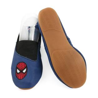 Copati &scaron;olski usnjeni modri VUČKO NACE UP SPIDER MAN