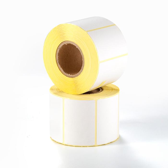 Etikete bele termo 40x30 mm na roli fi 40 1000/1